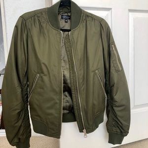 Green Topshop Bomber Jacket